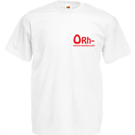 Koszulka 0 Rh- : Koszulki - sklep krwiodawcy