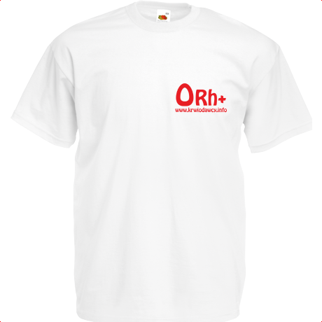 Koszulka 0 Rh+ : Koszulki - sklep krwiodawcy