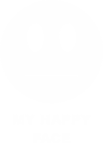 Nadruk my happy face - Przód