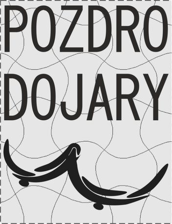 Nadruk Pozdro dojary - Przód