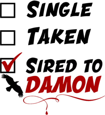 Nadruk Sired to Damon - Przód