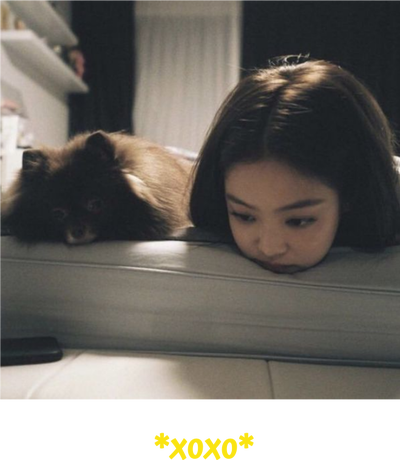 Nadruk BLACKPINK JENNIE |XOXO verse - Przód