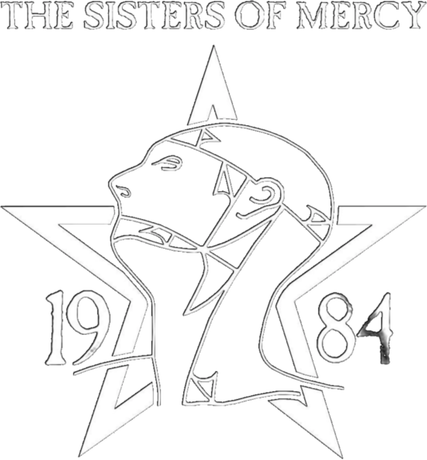 Nadruk Sisters of Mercy 1984 - Przód