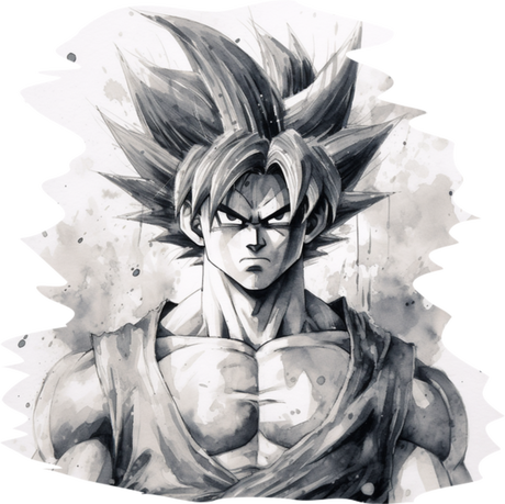 Nadruk Goku sketch typ 3 - Przód