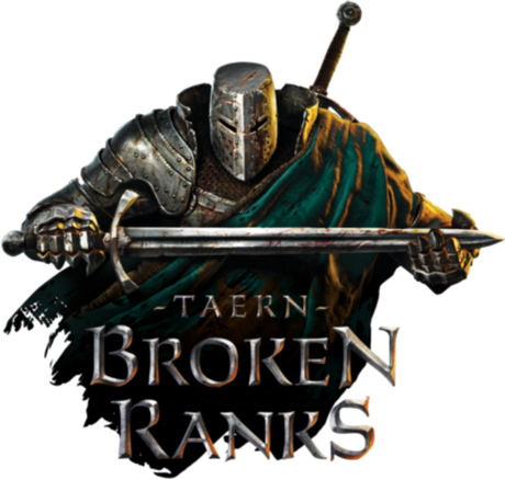 Nadruk Czarna  męska z krótkim rękawem Broken Ranks - Przód