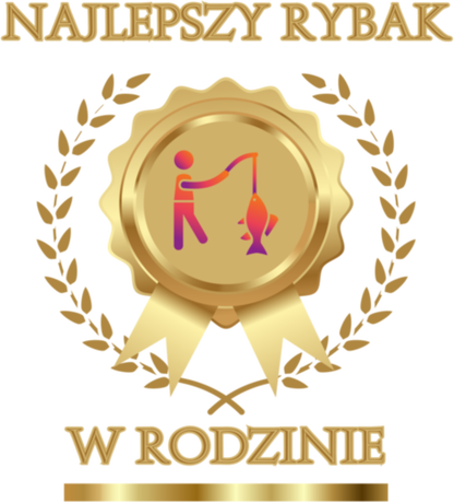 Nadruk Najlepszy rybak w rodzinie żart - Przód