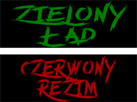 Nadruk Zielony ład Czerwony reżim - Przód