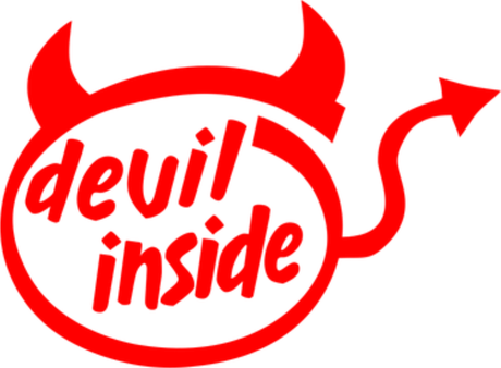 Nadruk Devil Inside - Przód