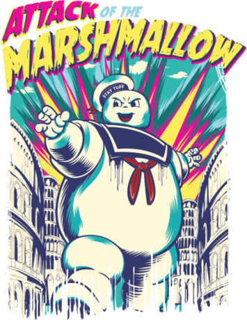 Nadruk Attack of the Marshmallow - Przód