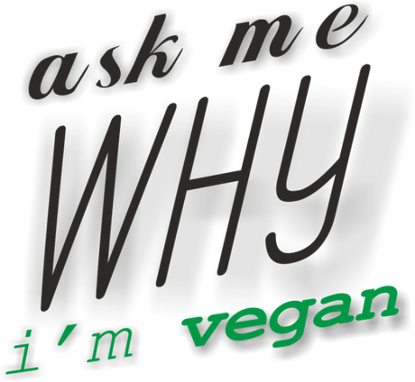 Nadruk ask me why i'm vegan - Przód