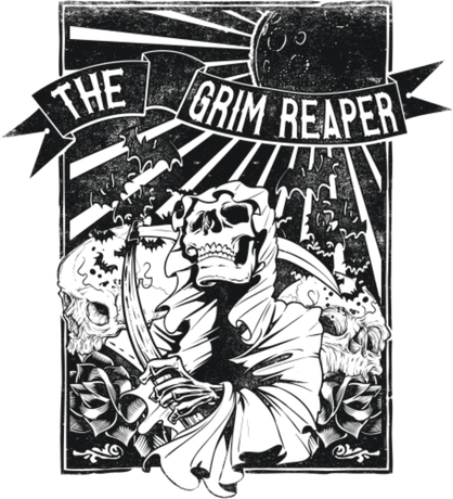 Nadruk Grim Reaper - Przód