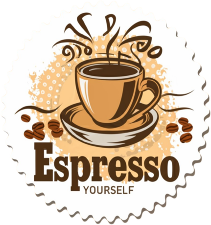 Nadruk Espresso yourself - Przód