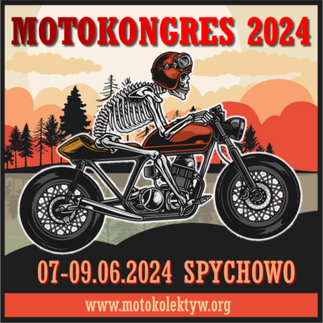 Nadruk Motokongres 2024 - damska - Przód