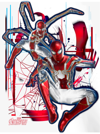 Nadruk Marvel Infinity War Spider-Man - Przód