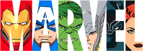 Nadruk Marvel Logo Avengers - Przód